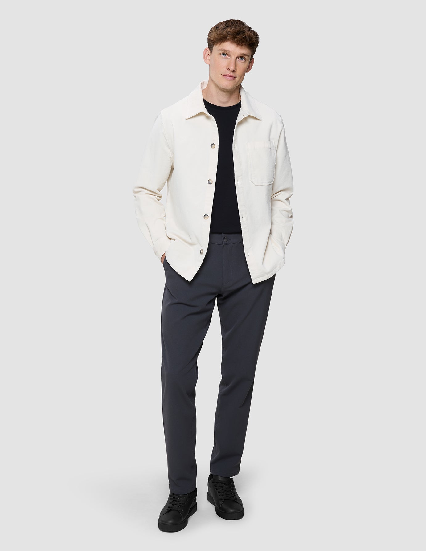 Corduroy Overshirt Off White